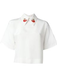 рубашка с вышивкой чайников Olympia Le-Tan
