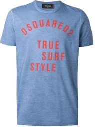 футболка с принтом логотипа   Dsquared2