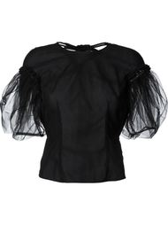 блузка со вставкой из тюля Simone Rocha