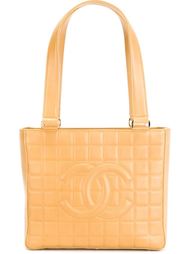 стеганая сумка-тоут с логотипом Chanel Vintage