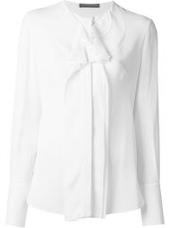 блузка с плиссировкой  Alexander McQueen