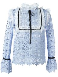 balloon sleeve lace top Self-Portrait