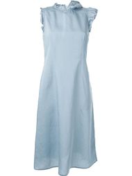 асимметричное платье с необработанными краями   Mm6 Maison Margiela