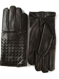 плетеные перчатки  Bottega Veneta