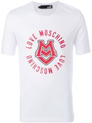 футболка с принтом логотипа Love Moschino