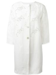 пальто с деталями в стиле кроше Ermanno Scervino