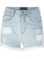 шорты с цветочной аппликацией  Ermanno Scervino