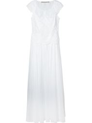 длинное платье с вышивкой Ermanno Scervino