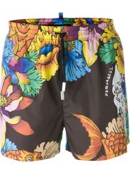 шорты для плавания с цветочным принтом Dsquared2 Beachwear