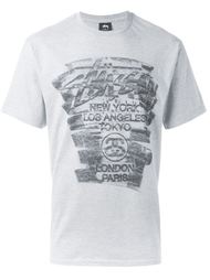 футболка с принтом логотипа Stussy