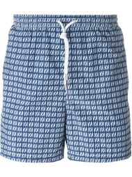 шорты для плавания с квадратным принтом Kiton