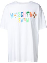 футболка с принтом логотипа Moschino Swim