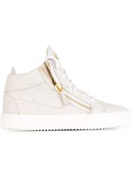 хайтопы с эффектом крокодиловой кожи Giuseppe Zanotti Design