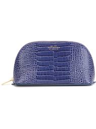 косметичка с эффектом змеиной кожи  Smythson