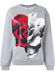 толстовка Split Rose Collage  McQ Alexander McQueen