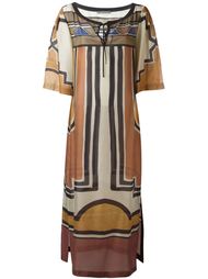 платье с принтом  Alberta Ferretti