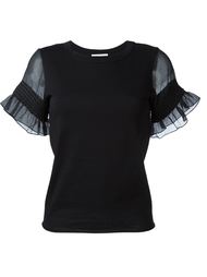 футболка с прозрачными рукавами See By Chloé