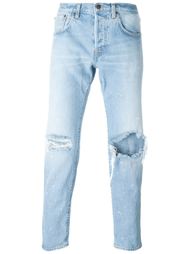 джинсы с рваными деталями   +People
