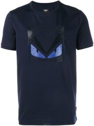 футболка с украшением из кристаллов Fendi