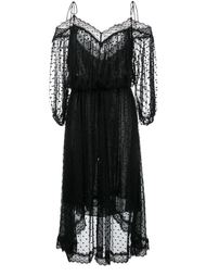 кружевное платье с открытыми плечами Zimmermann