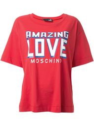 футболка 'Amazing' с принтом  Love Moschino