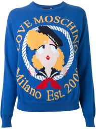 свитер с логотипом  Love Moschino