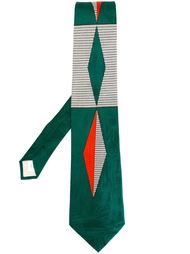 галстук с геометрическим принтом Yohji Yamamoto Vintage