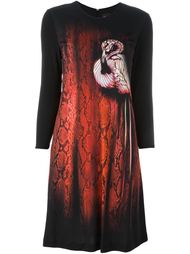 платье с принтом фламинго Just Cavalli