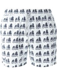 плавательные шорты с абстрактным принтом Capricode