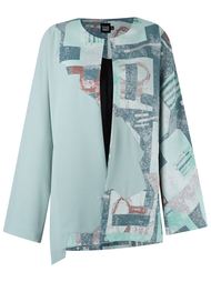 round neck printed coat Fernanda Yamamoto