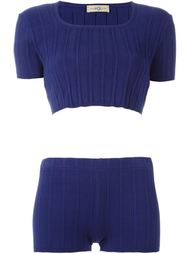 топ и шорты в рубчик Romeo Gigli Vintage