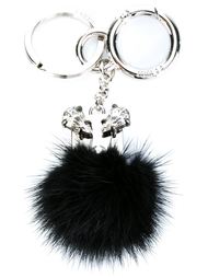 брелок для ключей с помпоном Fendi
