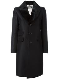 пальто с меховым воротником Dsquared2