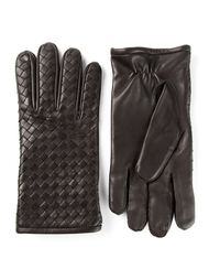 плетеные перчатки Bottega Veneta