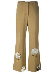 укороченные брюки с цветочной вышивкой Ports 1961