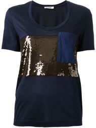 футболка с пайетками Jil Sander