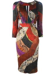 платье со змеиным принтом Just Cavalli