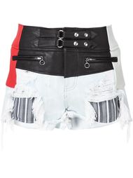 джинсовые шорты в байкерском стиле Alexander Wang