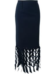 юбка с перфорированным подолом Dion Lee