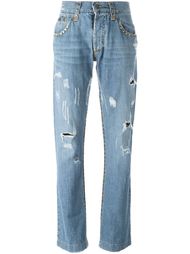 джинсы с рваными деталями Dolce &amp; Gabbana Vintage