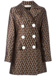 жаккардовый двубортный пиджак Marni