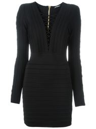 платье на шнуровке Balmain