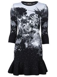 вязаное платье с узором  Roberto Cavalli