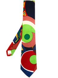 галстук с геометрическим принтом Yohji Yamamoto Vintage