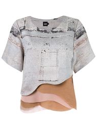 abstract print overlay blouse Fernanda Yamamoto