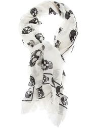 skull print scarf Alexander McQueen