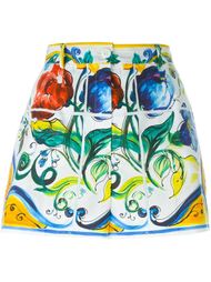 шорты с узором Majolica  Dolce &amp; Gabbana