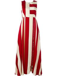 полосатое платье с застежкой-молнией Sportmax