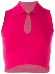 укороченный топ без рукавов Romeo Gigli Vintage