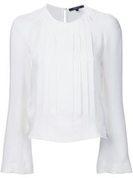 блузка с плиссированной нагрудной панелью Derek Lam